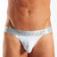 Cocksox White/Silver-Shimmer Enhancing-Pouch Jockstrap
