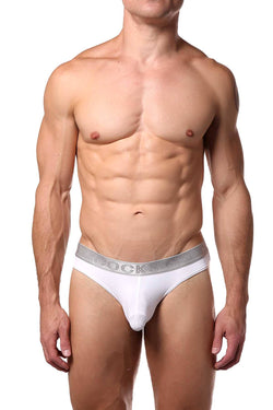 Cocksox White/Silver-Shimmer Snug-Pouch Sports Thong thumbnail 2