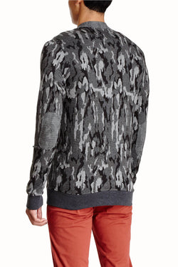 Cohesive & Co. Grey Gerome Camouflaged Cardigan thumbnail 2