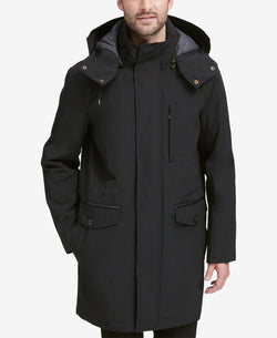 Cole Haan Bonded Car Coat Parka Black thumbnail 4