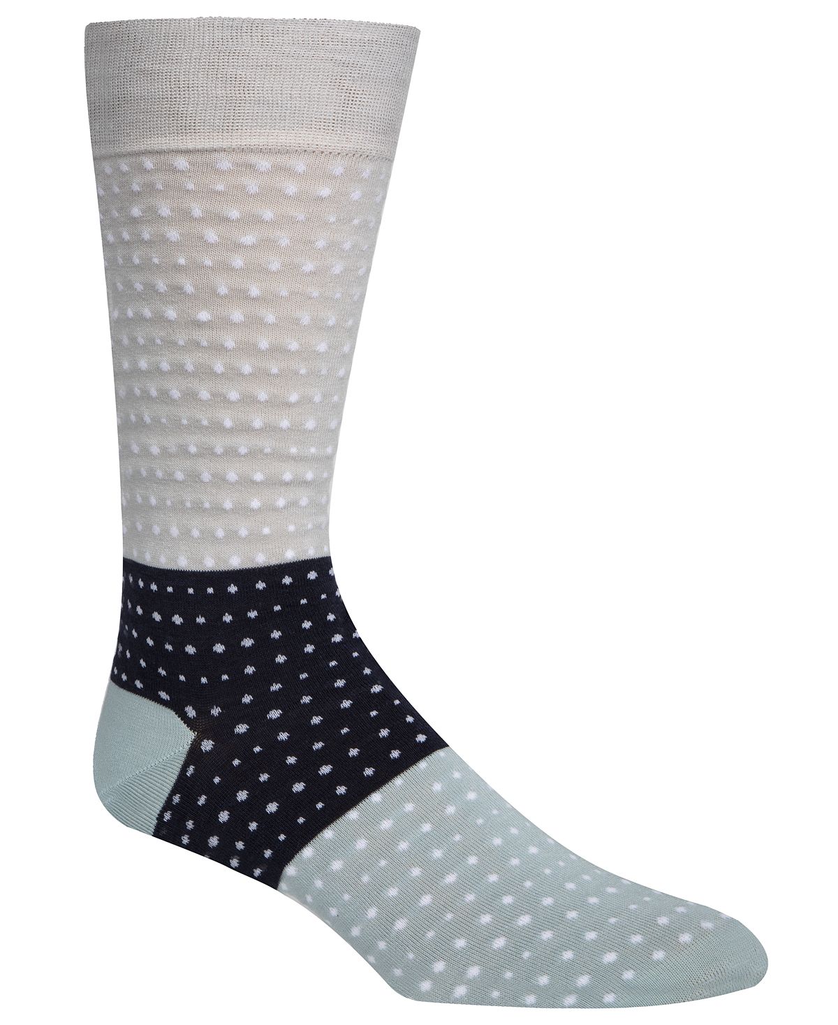 Cole Haan Colorblocked Dot Socks Harbor Mist