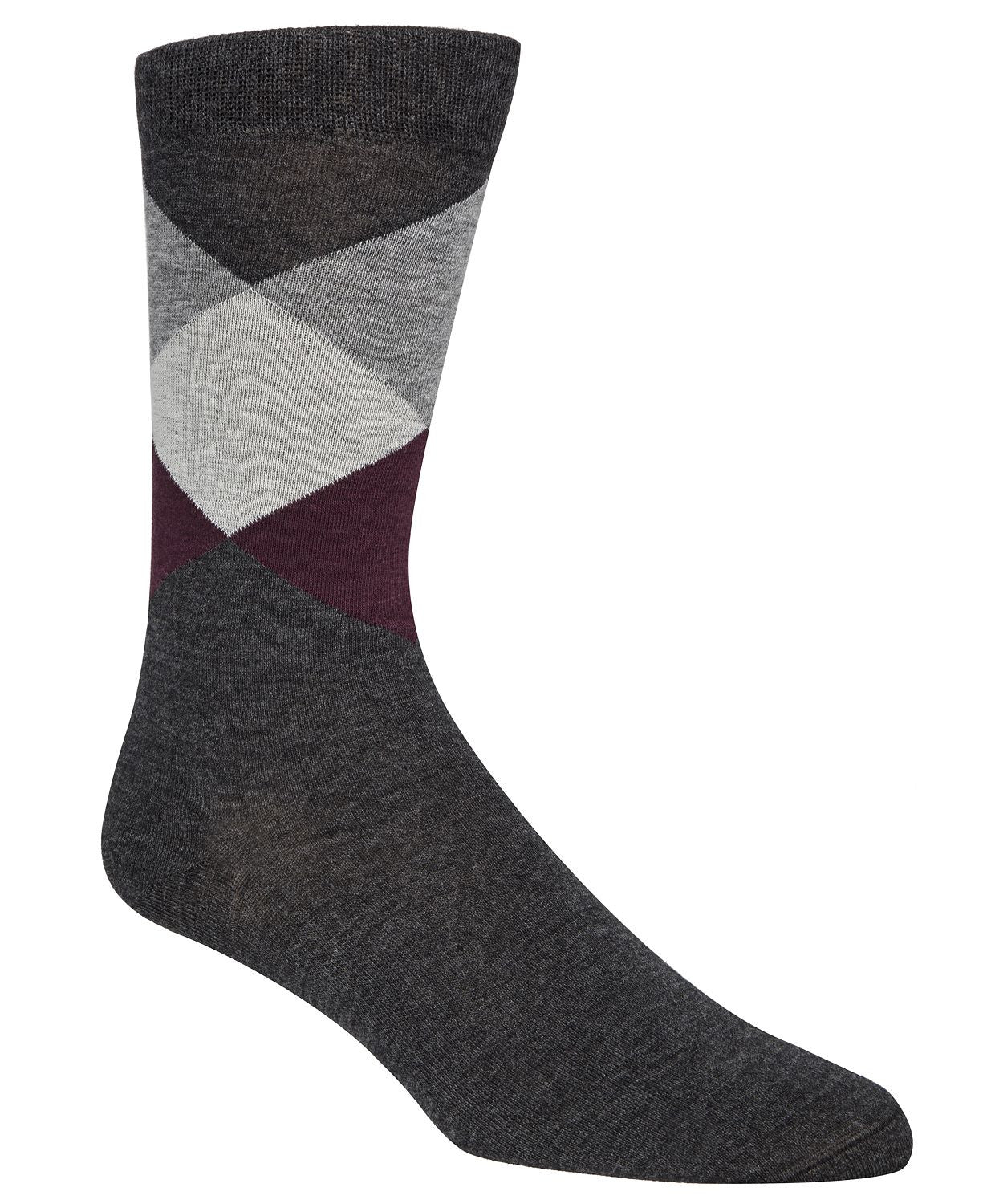 Cole Haan Diamond Crew Socks Grey Heather