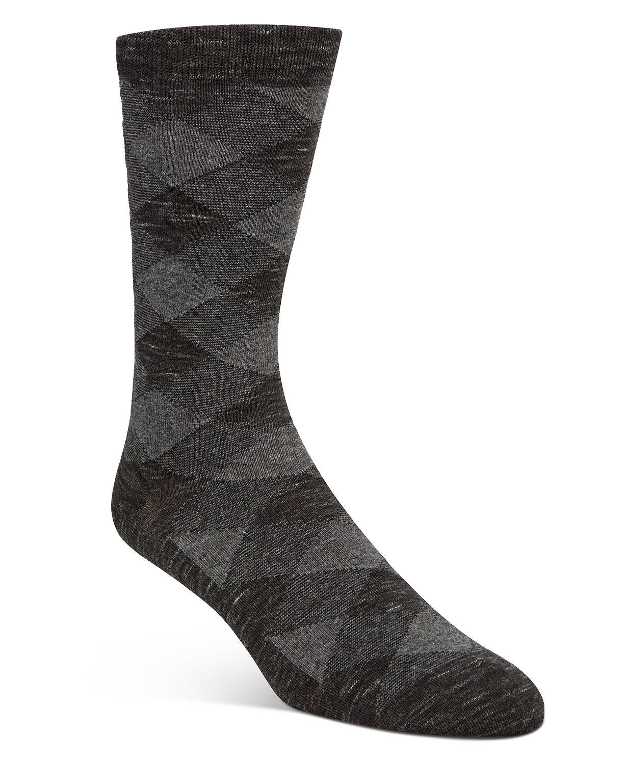 Cole Haan Diamond Plaid Socks Black/gray