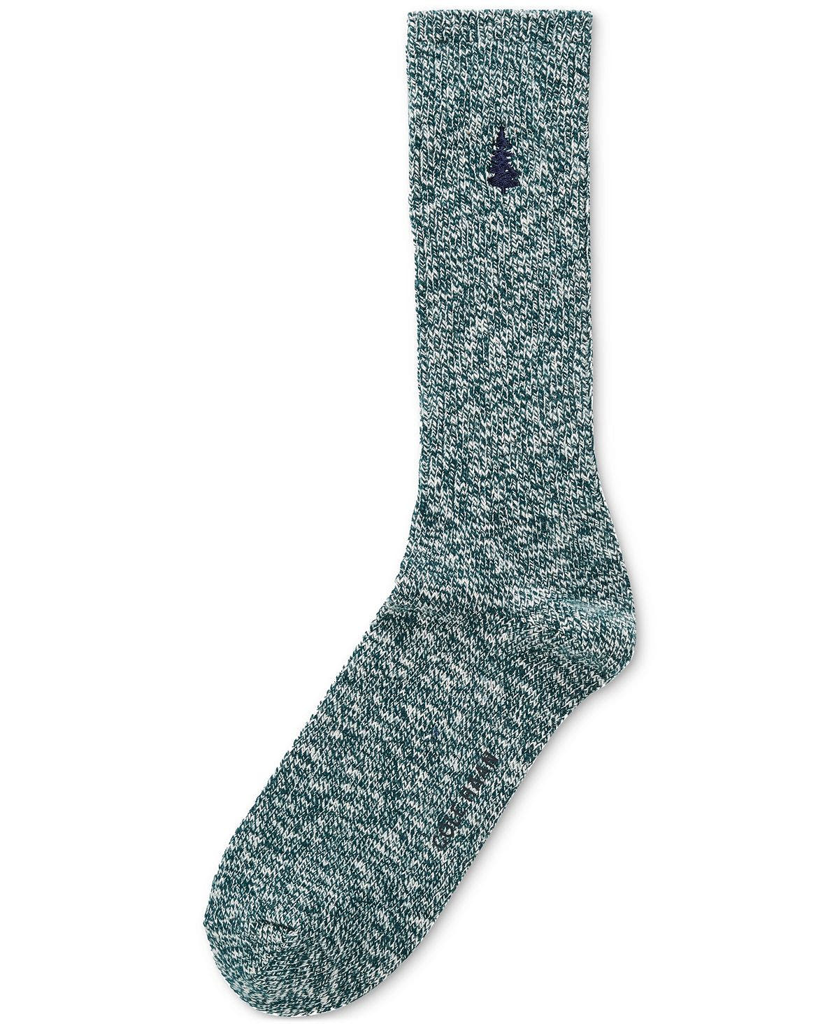 Cole Haan Embroidered Socks Dark Green
