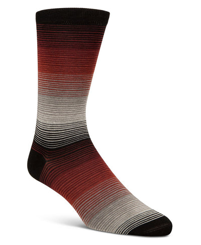 Cole Haan Gradient Fine Stripe Socks Turq/aqua