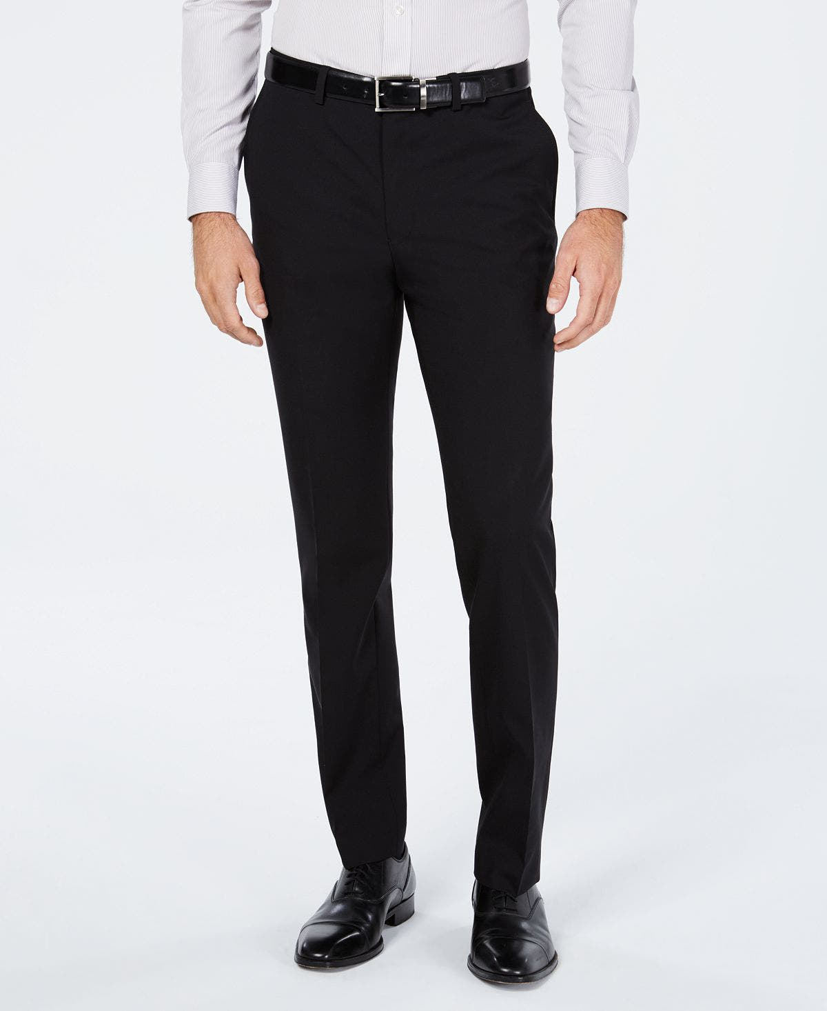 Cole Haan Grand.os Wearable Technology Slim-fit Stretch Solid Suit Pants Black