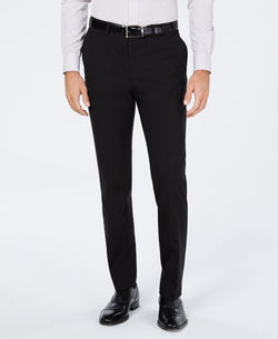 Cole Haan Grand.os Wearable Technology Slim-fit Stretch Solid Suit Pants Black thumbnail 1