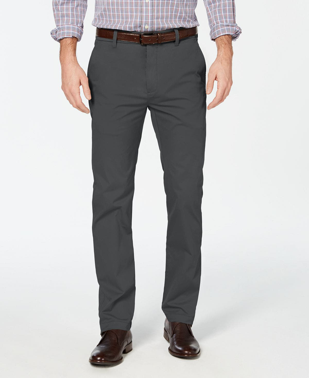 Cole Haan Grandos Wearable Technology Slim-fit Performance Stretch Water-repellent Chino Pants Grey