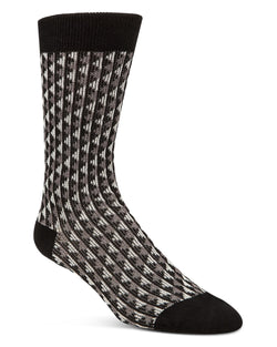 Cole Haan Jacquered Crew Socks Black thumbnail 1