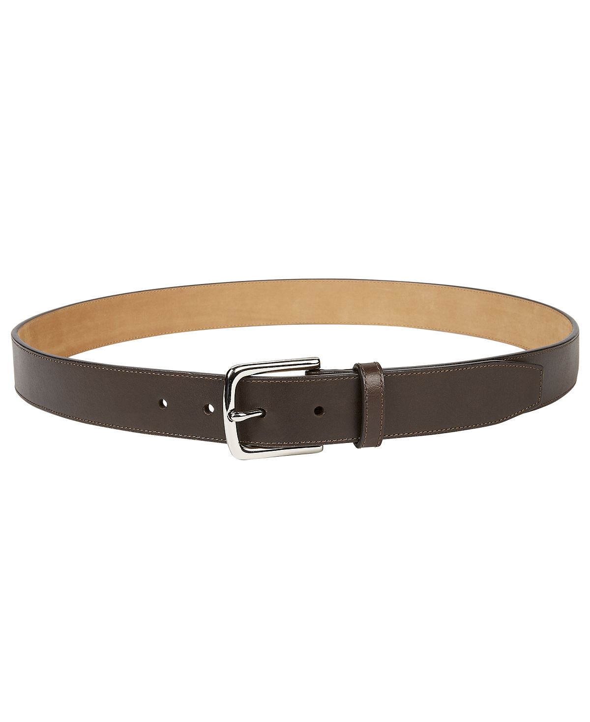 Cole Haan Leather Belt Chocolate