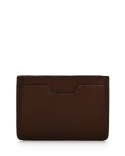 Cole Haan Leather Card Case Bison Brown thumbnail 3