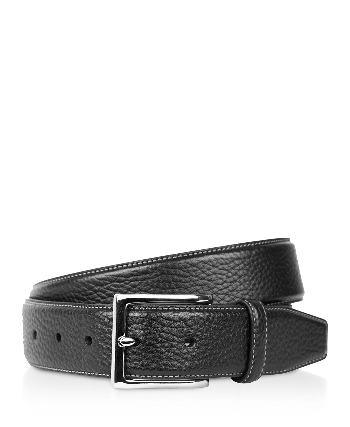 Cole Haan Pebble Leather Belt Black