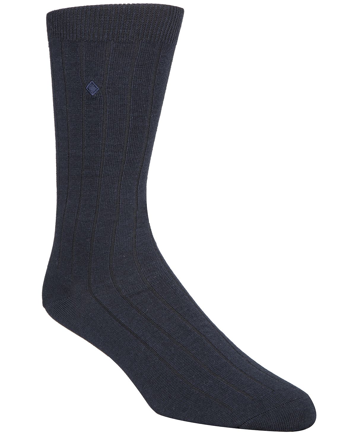 Cole Haan Ribbed Crew Socks Navy