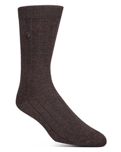 Cole Haan Ribbed Dress Socks Chestnut Heather thumbnail 1