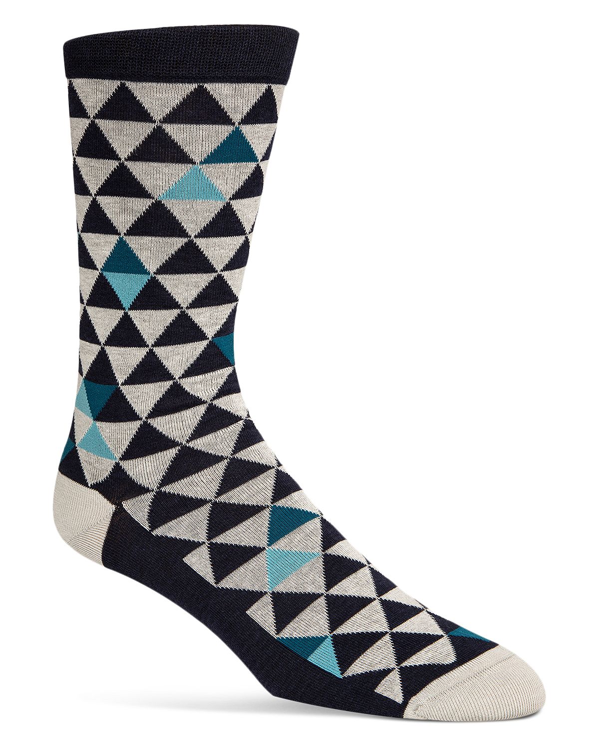 Cole Haan Triangle Print Socks Glacier Gray