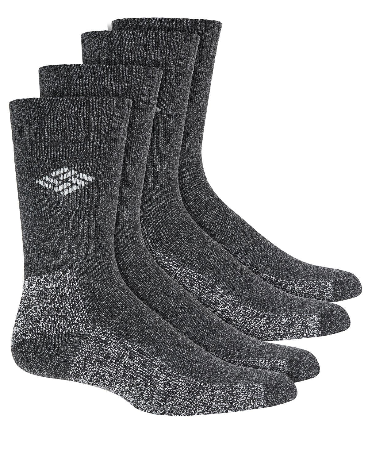 Columbia 4-pack Gray Moisture-control Boot Socks Black