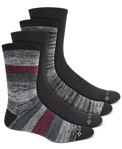 Columbia 4-pk. Moisture-control Boot Socks Black