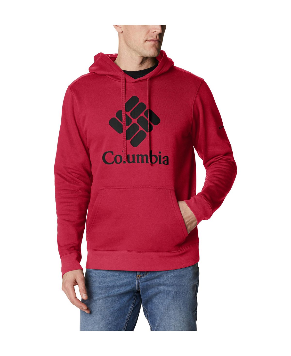 Columbia Csc Stacked Logo Trek Hoodie Mountain Red, Black CSC Stacked Logo