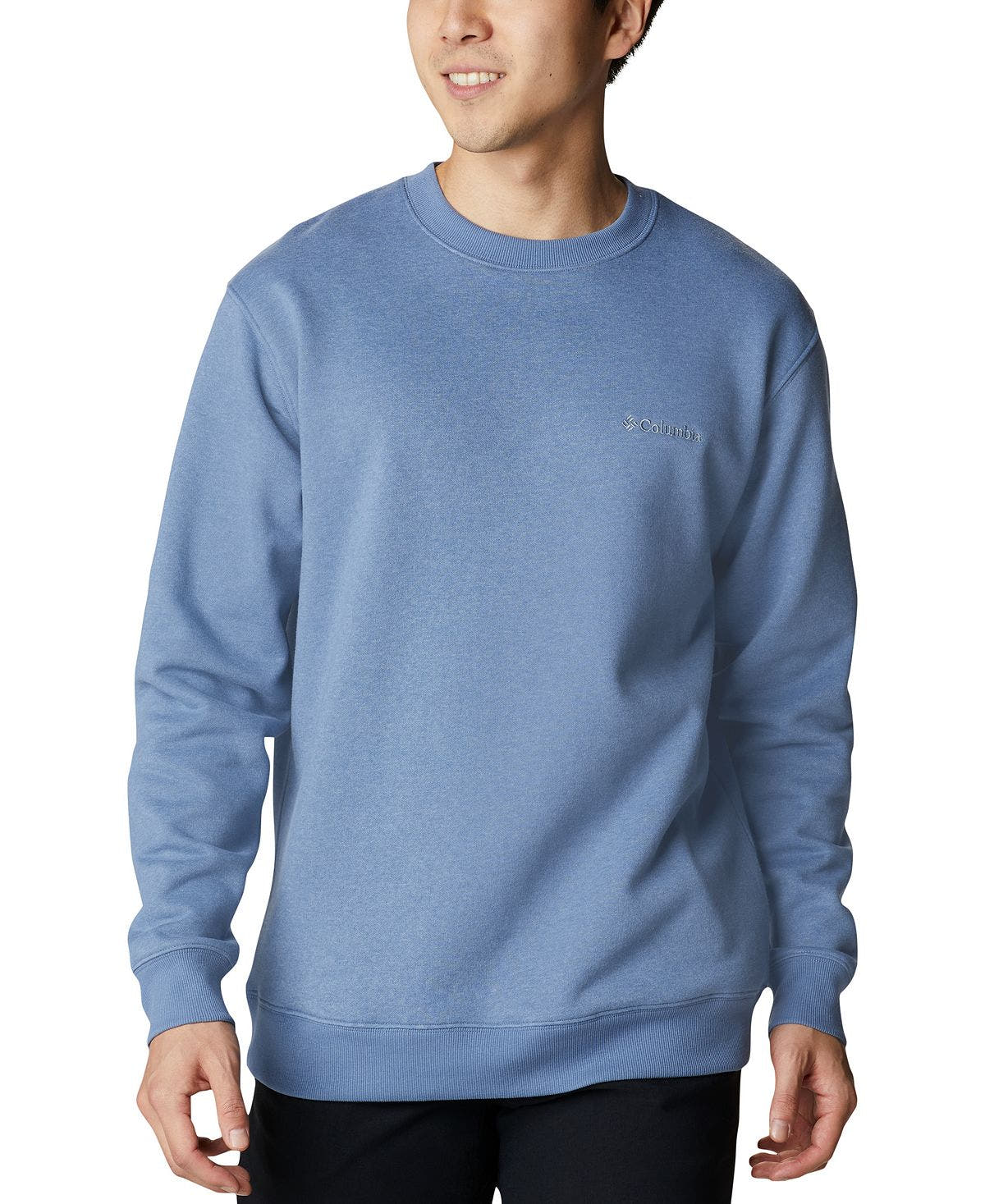 Columbia Hart Mountain Ii Crew Sweatshirt Bluestone Heather