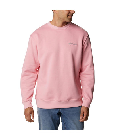 Columbia Hart Mountain Ii Crew Sweatshirt Pink Orchid Heather