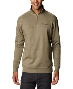 Columbia Hart Mountain Ii Quarter-zip Fleece Sweatshirt Stone Green Heather thumbnail 1