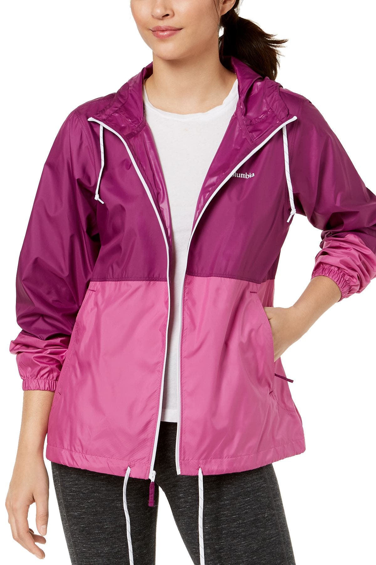 Columbia Intense-Violet/Bright-Lavender Flash Forward™ Water-Resistant Windbreaker