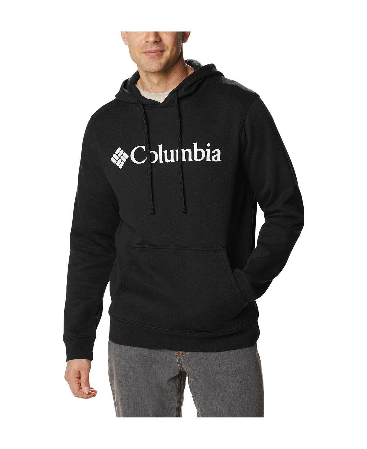 Columbia Logo Trek Hoodie Black, White