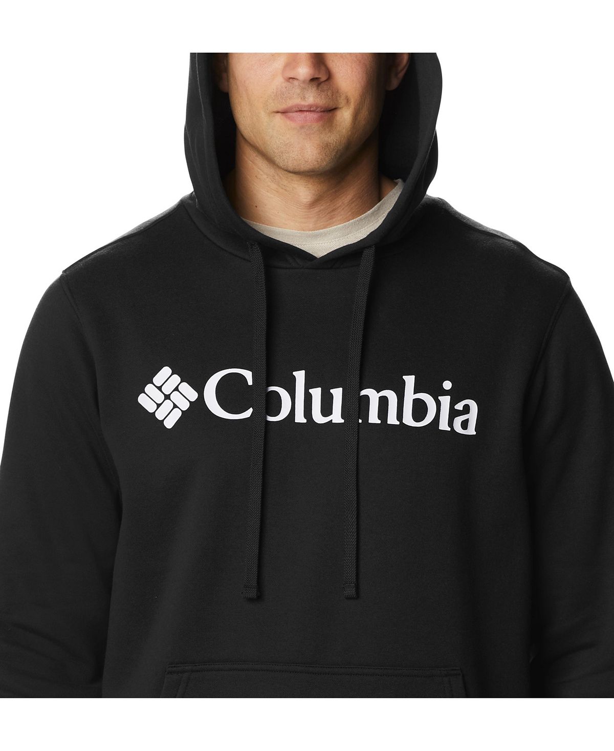 Columbia Logo Trek Hoodie Black, White
