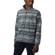 Columbia Men's Steens Mountain Printed Jacket Black Classic Retro