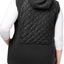 Columbia PLUS Black Warmer Days Quilted Hooded Fleece Vest