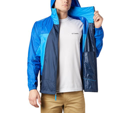 Columbia Point Park Upf 40 Windbreaker Jacket Collegiate Navy, Azul, Azure Blue thumbnail 3
