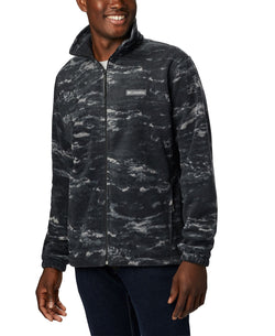 Columbia Printed Steens Fleece Jacket Black Texture Camo thumbnail 1