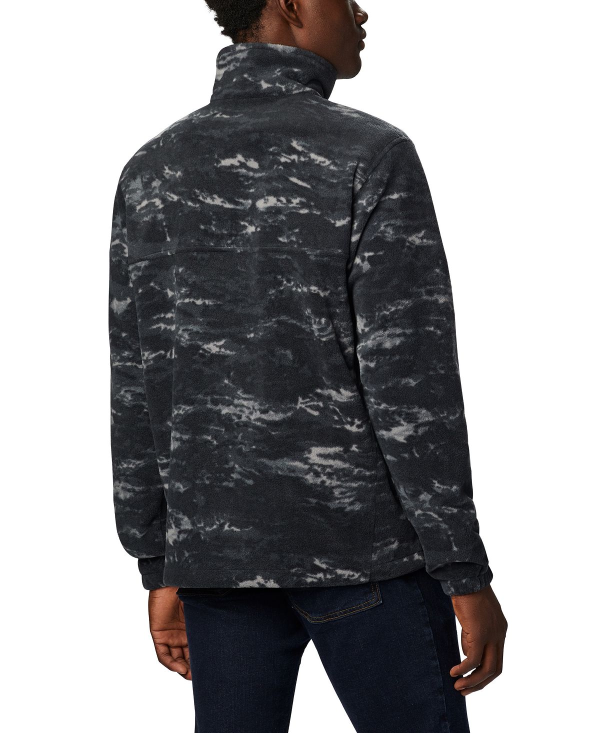 Columbia Printed Steens Fleece Jacket Black Texture Camo