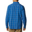 Columbia Rapid Rivers Ii Long Sleeve Shirt Bright Indigo Tartan Grid