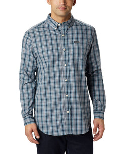 Columbia Rapid Rivers Ii Long Sleeve Shirt Night Shadow Small Plaid thumbnail 1