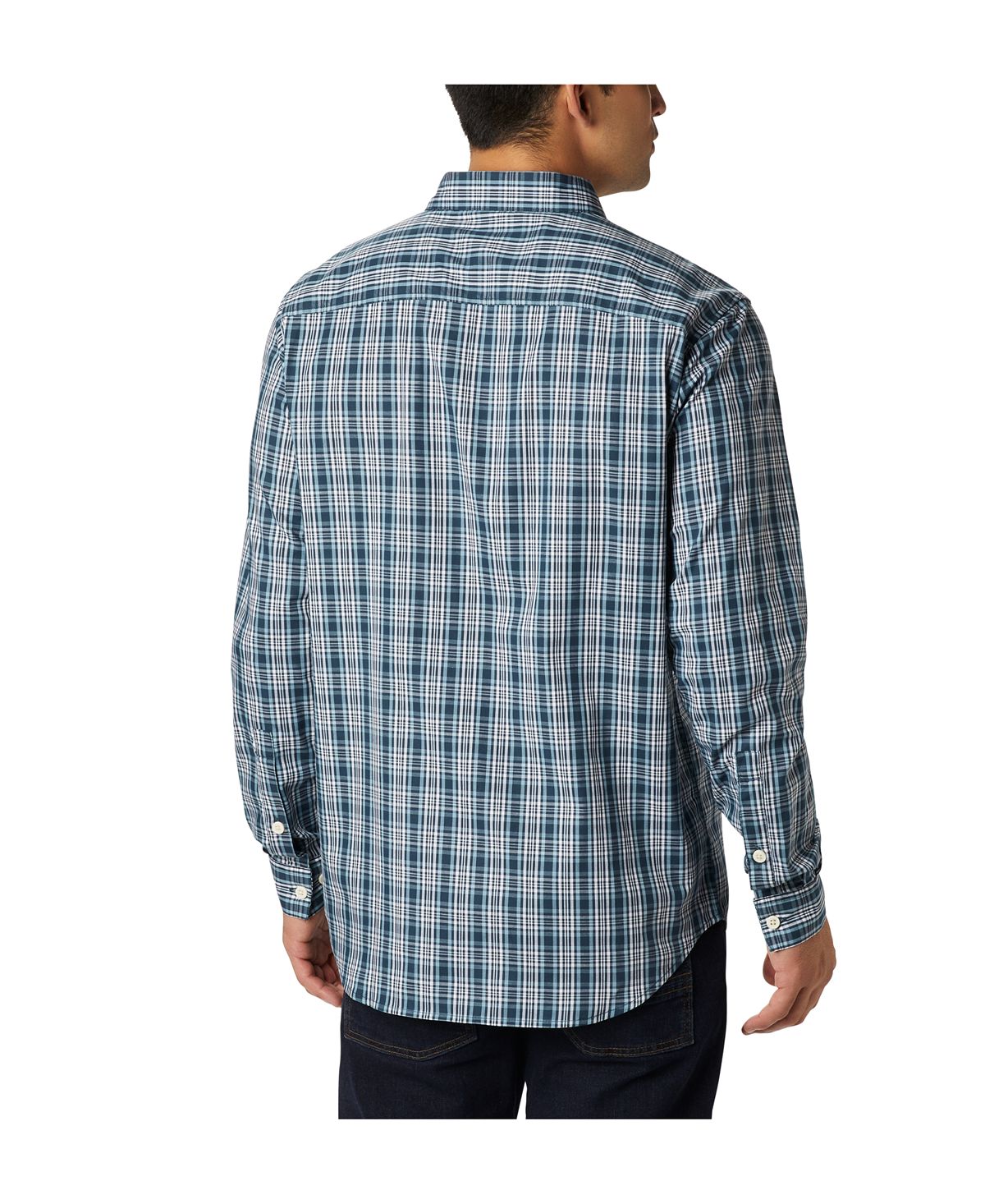 Columbia Rapid Rivers Ii Long Sleeve Shirt Night Shadow Small Plaid