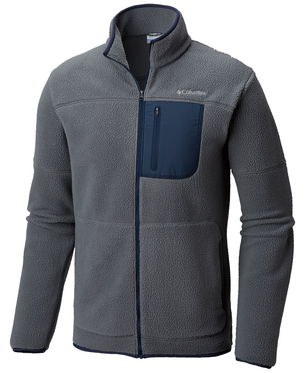 Columbia Rugged Ridge Fleece Jacket Graphite, Collegiate Navy, Grill