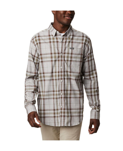 Columbia Vapor Ridge Iii Long Sleeve Shirt Nimbus Gray Multi Plaid