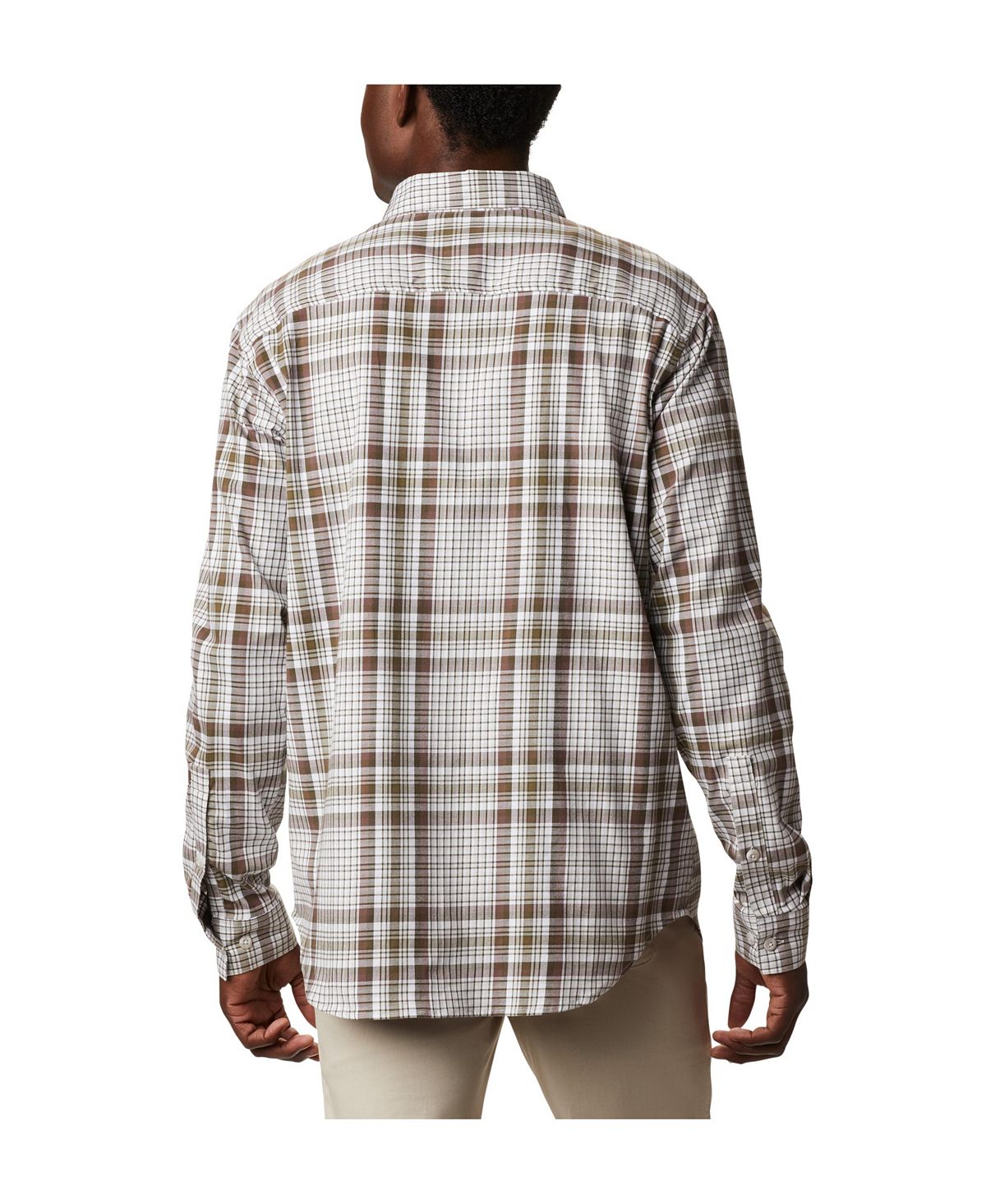 Columbia Vapor Ridge Iii Long Sleeve Shirt Nimbus Gray Multi Plaid