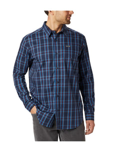 Columbia Vapor Ridge Iii Plaid Shirt Azure Blue Tartan thumbnail 1