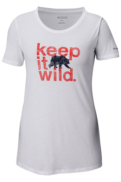 Columbia White/Red Outdoor Elements™ Keep It Wild Tee