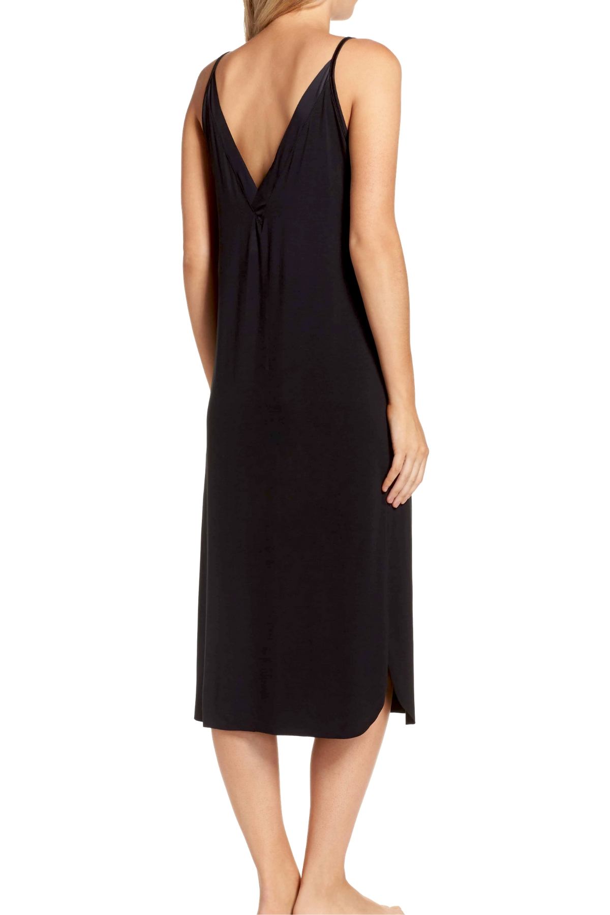 Commando Midnight-Black Butter/Satin Chemise