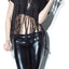 Coquette Black Footed Wet-Look Legging