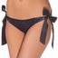 Coquette Black Polka Dot Mesh Panty