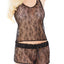 Coquette Black Rigid Lace Cami