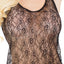 Coquette Black Rigid Lace Cami