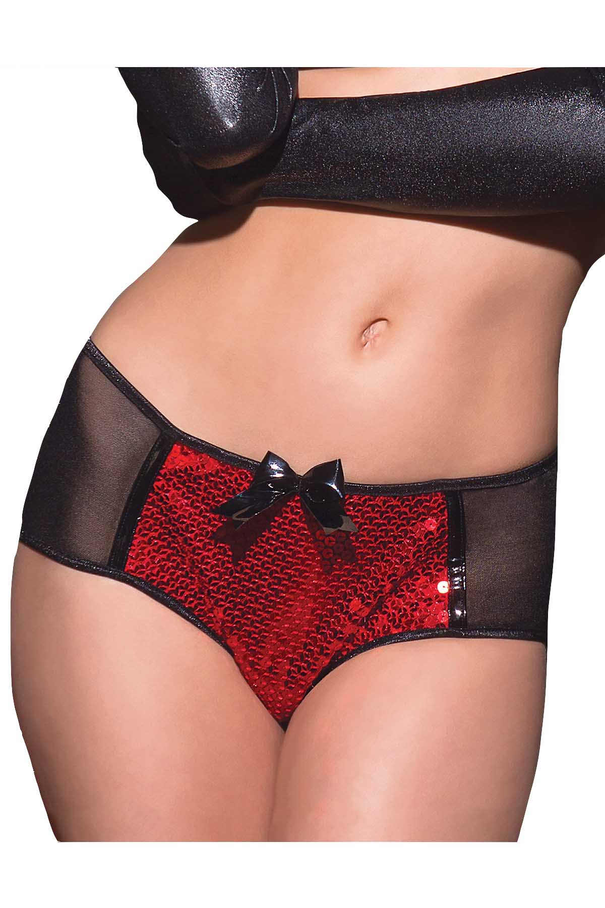 Coquette Festive Red Sequin Panty