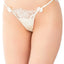Coquette Ivory Satin & Eyelash Lace Panty