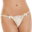 Coquette Ivory Satin & Eyelash Lace Panty