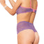Coquette Lavender Bra & High-Waisted Thong Set